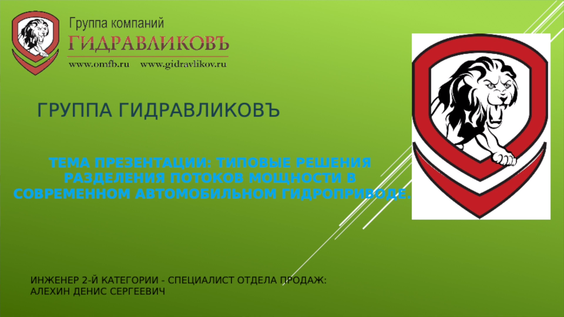 Выступление Алёхина Дениса Сергеевича на конференции в МАДИ